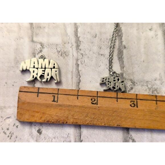 Momma and Baby Bear Jewelry Handmade Pewter/Stainless Steel - Picture 8 of 9